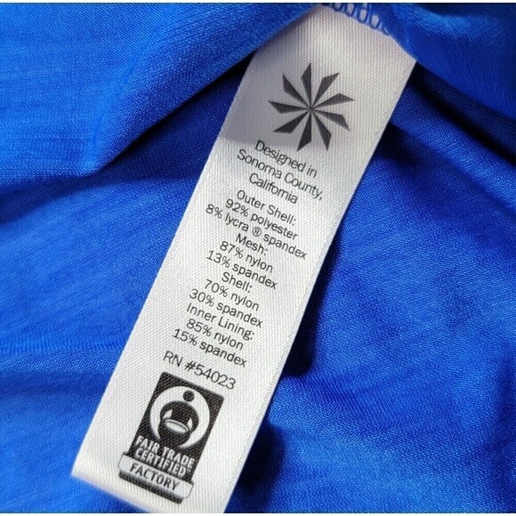 Athleta Box Jump Tank Top Blue With Black Built In Bra Size S - Picture 13 of 14